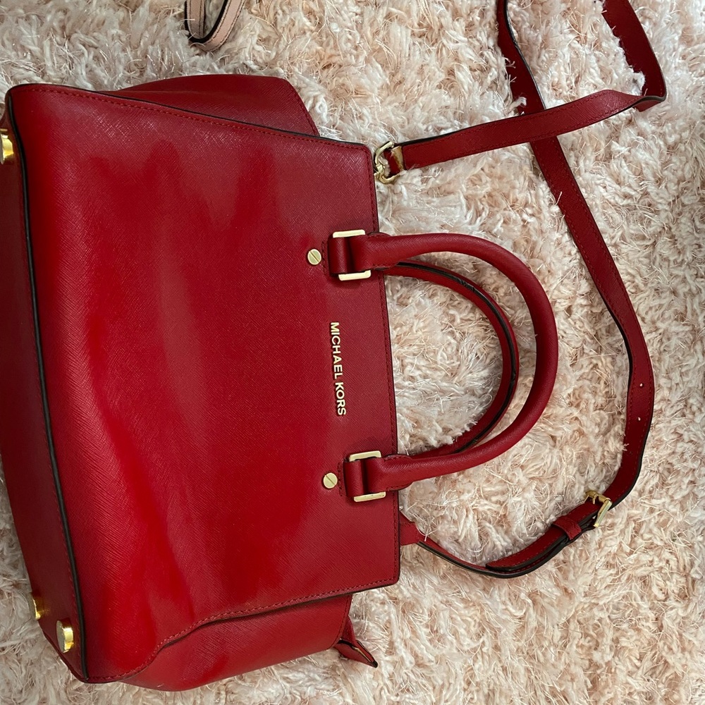 Red MK crossbody purse